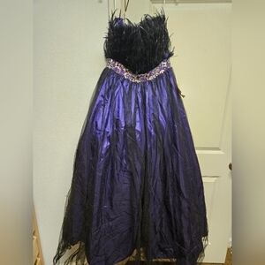 Lanting | Enchanting Purple and Black Gown | 6